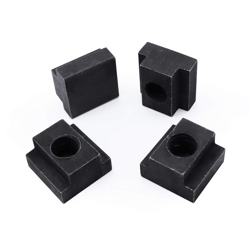 Wulankd T-Slot Nut Black Oxide Finish, 1/2"-13 Thread Size, 5/8 in Table Slot Size, 4Packs - Image 2